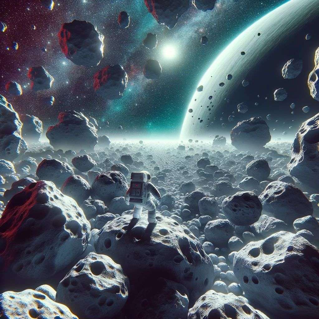 an astronaut, digital art, depth effects